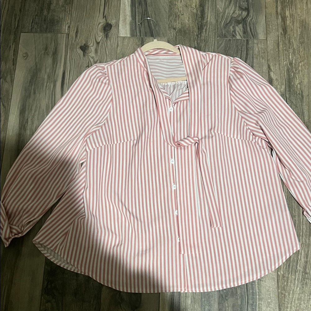 Striped Pink Women's Top